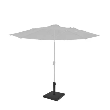 Pied de parasol carré 45x45cm - 26kg - En métal avec remplissage en béton - Rosolina 4