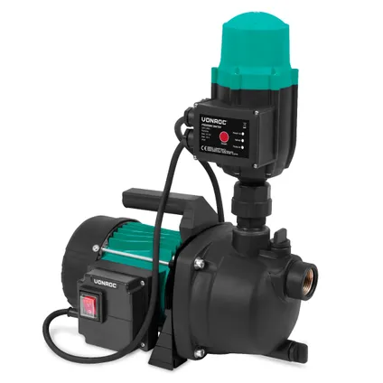Pompe hydrophore/automatique 800W – 3300l/h –Pressostat inclus – Protection contre le fonctionnement à sec - Pour 2