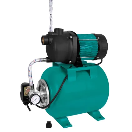 Set Pompe hydrophore avec pressostat – 800W - 3300l/h – Réservoir 19L – Boitier de la pompe en plastique 2