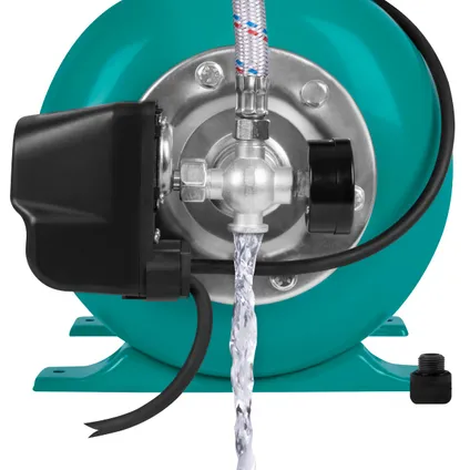 Set Pompe hydrophore avec pressostat – 800W - 3300l/h – Réservoir 19L – Boitier de la pompe en plastique 5