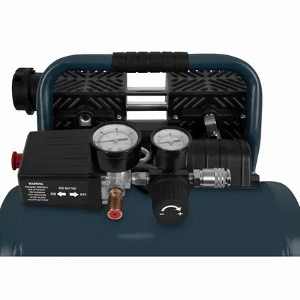 VONROC Stille Compressor – 57,5dB | 6 L - Olievrij – 750W - Antraciet 2