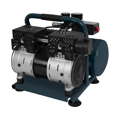 VONROC Stille Compressor – 57,5dB | 6 L - Olievrij – 750W - Antraciet 4