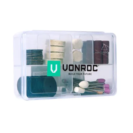 VONROC Roterende multitool accessoire set – 100 stuks – Universeel 3