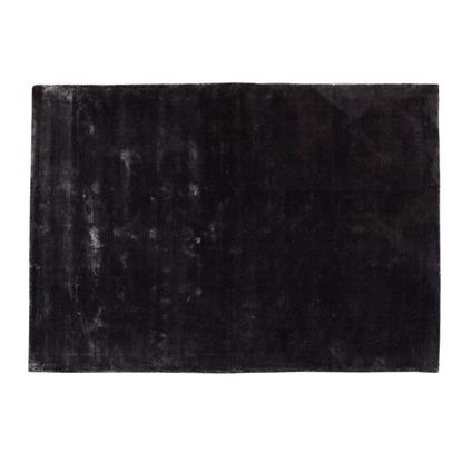 PTMD Flavia Rechthoekig Tapijt - 200 x 300 x 1 cm - Viscose - Zwart