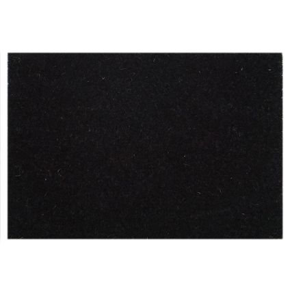 SVJ Deurmat Rechthoekig - 50 x 80 cm - Kokos - Zwart