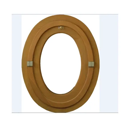 ovale houten bullseye - H.65 X B.50 Cm 2