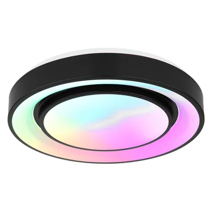 Globo Plafondlamp Sully LED metaal zwart 1x LED 2