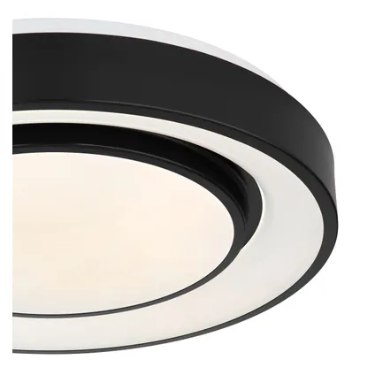 Globo Plafondlamp Sully LED metaal zwart 1x LED 8