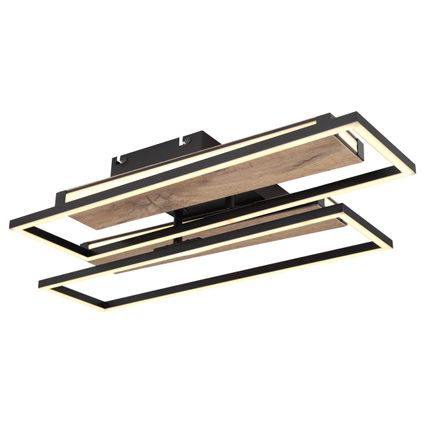 Globo Plafondlamp Colli LED metaal zwart 1x LED