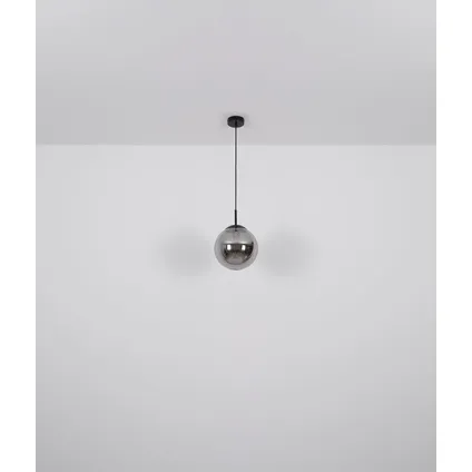 Globo Hanglamp Samos metaal zwart 4x E27 LED 8