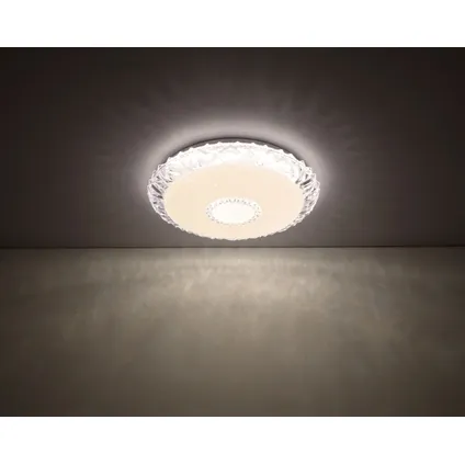Globo Plafondlamp Eddie LED metaal wit 1x LED 7