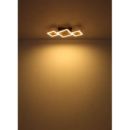 Globo Plafondlamp Dustin LED metaal zwart 1x LED 5