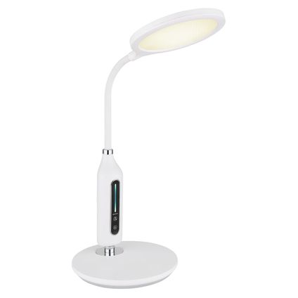 Lampe à poser Fruggy LED Globo plastique blanc 1x LED
