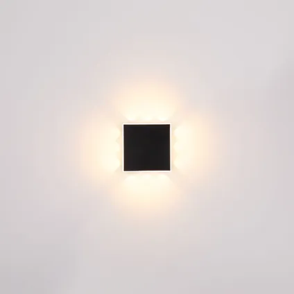 Globo Wandlamp Saidy LED metaal zwart 1x LED 5