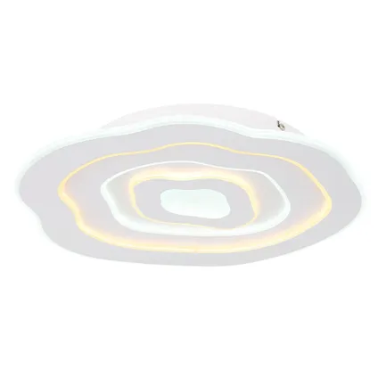 Globo Plafondlamp Jacks LED metaal wit 1x LED