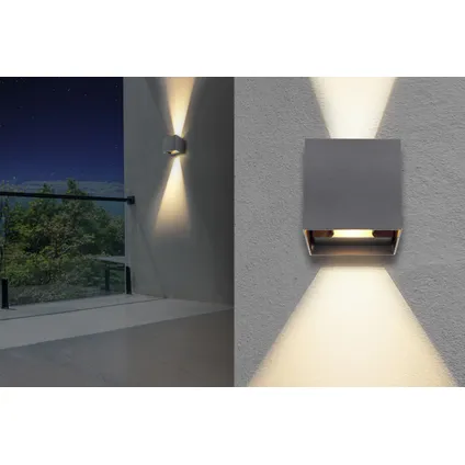 Luminaire extérieur Veronika LED Globo fonte d'aluminium anthracite 2x LED 2