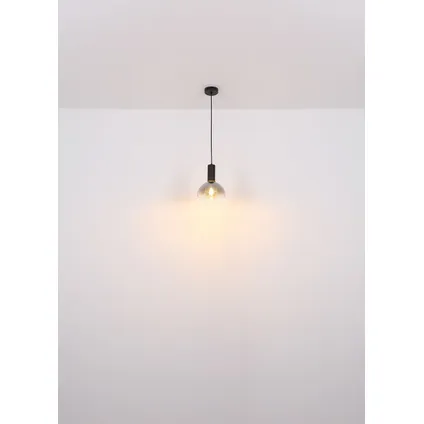Globo Hanglamp Classis metaal zwart 1x E27 5