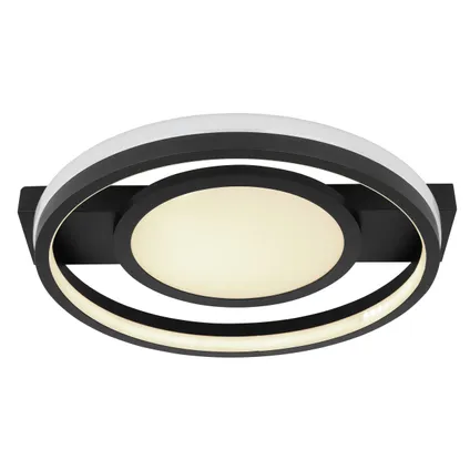 Globo Plafondlamp Gisell LED metaal zwart 1x LED 6