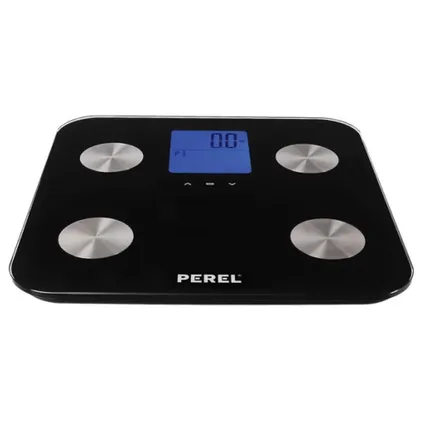 Perel Pèse-personne intelligent, numérique, max. 180 kg, Noir, 2