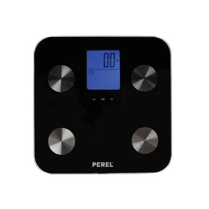 Perel Pèse-personne intelligent, numérique, max. 180 kg, Noir, 3