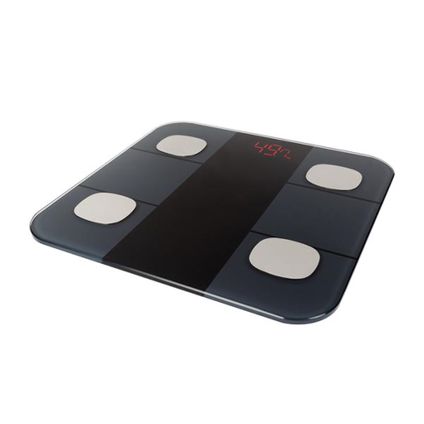 Perel Slimme personenweegschaal met app Tuya Smart, max. 180 kg, digitaal, Zwart, ABS, 280 mm , 22.5