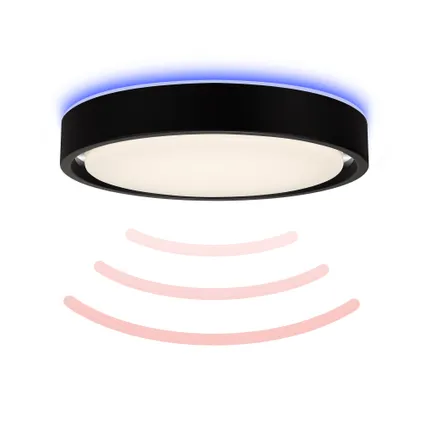 Briloner plafondlamp Talena zwart ⌀36cm met sensor 2