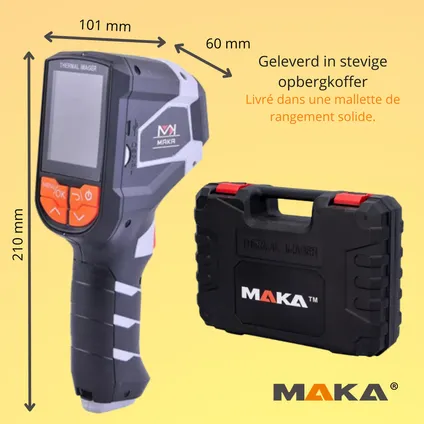 Caméra Thermique Numérique MAKA - -20-1000°C - Caméra Infrarouge - 32x32 IR-Pixels 6