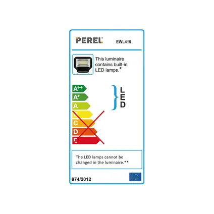 Perel Projecteur de chantier LED portable, 50 W, 4000 K, IP65 5