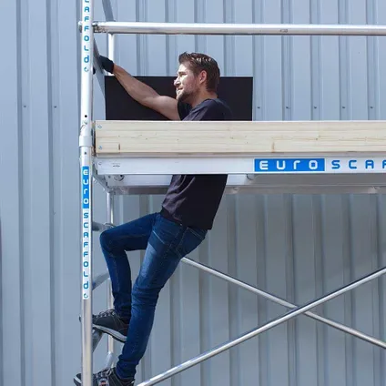 Euroscaffold basic mobile scaffold - Echafaudage professionnel 75x190 cm - Hauteur de travail 7,2 M 5
