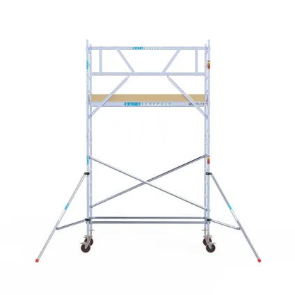 Euroscaffold basic mobile scaffold - Echafaudage professionnel 75x250 cm - Hauteur de travail 5,2 M 2