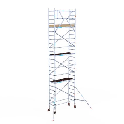 Euroscaffold basic mobile scaffold - Echafaudage professionnel 75x190 cm - Hauteur de travail 8,2 M