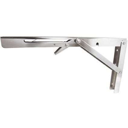 Inklapbare plankdrager - Soft close - 150kg - 300mm - Rvs 316