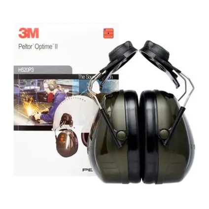 3M™ PELTOR™ Optime™ II serre-tête [L+D] avec support de casque - H520P3E-410-GQ - 30dB 4