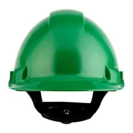 3M™ veiligheidshelm geventileerd met Uvicator™ - ratelverstelling - groen - G3000NUV-GP 4