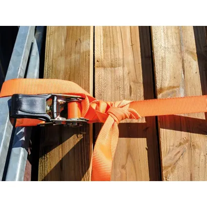 Toolland Set spanbanden, 2 stuks, tweedelig, Oranje, Polyester, 5 m, 500 kg 3