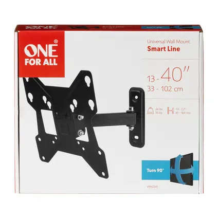 One For All TV Beugel - Smart Turn 90° - 13-43 inch - 30kg - WM2241 3
