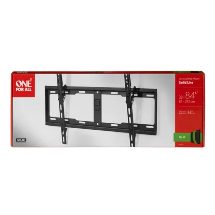 Support Mural pour TV - One For All - Inclinaison Solide 15° - 32-90 pouces - 100 kg - WM4621 3