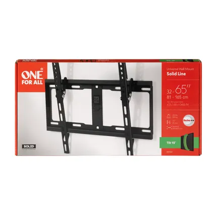 Support Mural pour TV - One For All - Inclinaison Solide 15° - 32-65 pouces - 100 kg - WM4421 3