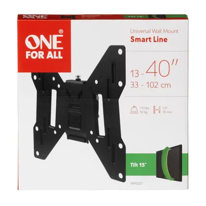 One For All TV Beugel - Smart Tilt 15° - 13-43 inch - 50kg - WM2221 3