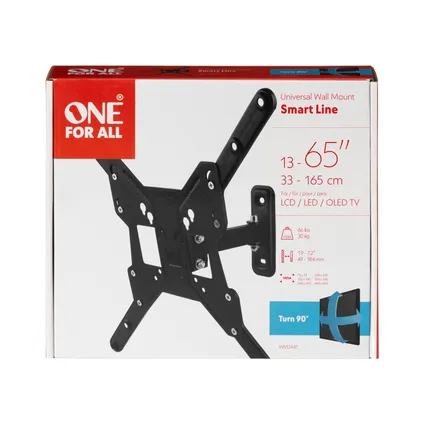 One For All TV Beugel - Smart Turn 90° - 13-65 inch - 30kg - WM2441 3
