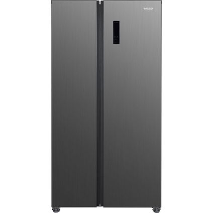 Wiggo WR-SBS18E(X) - Réfrigérateur américain - 2 portes - Super Freeze - 442 Litres - Acier inoxydable