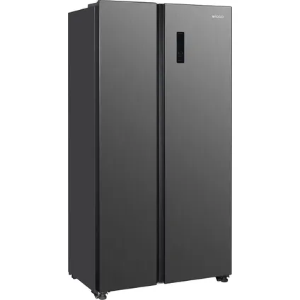 Wiggo WR-SBS18E(X) - Réfrigérateur américain - 2 portes - Super Freeze - 442 Litres - Acier inoxydable 2