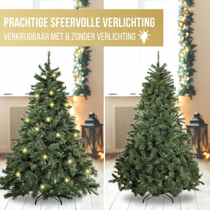 Excellent Trees® Elverum Sapin de Noël givré de 180 cm avec lumières et application mobile 4