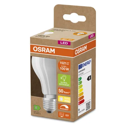 Osram ledlamp Superstar Classic A dimbaar warm wit E27 8,2W 2