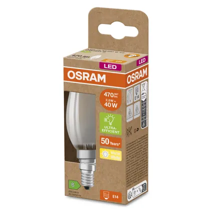 Osram ledlamp kaars Superstar Classic B warm wit E14 2,5W 2