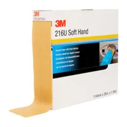 3M™ Soft handvellen op rol - 216U Precut - 114mmx25m - P240 - 50333