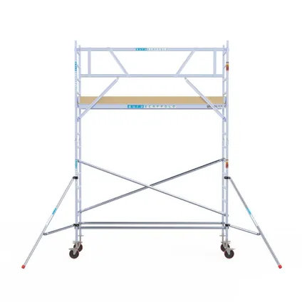 Euroscaffold basic mobile scaffold - Echafaudage professionnel 75x305 cm - Hauteur de travail 5,2 M 2
