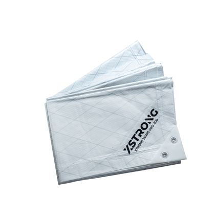 Xstrong Pro 200 Afdekzeil – 6x10 – Wit –Beste afdekzeil - Absoluut Waterdicht -