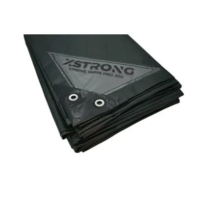 Bâche Xstrong Pro 200 - verte 6x10m - 100% imperméable - Qualité industrielle 2