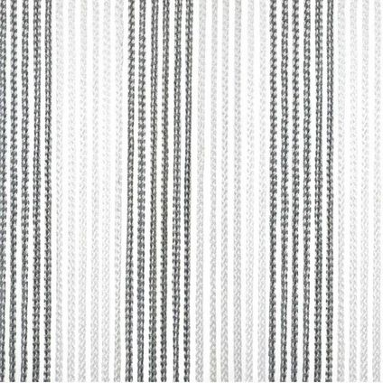 Travellife Korda vliegengordijn - 60 x 190 cm - grijs/wit - in hoogte én breedte inkortbaar